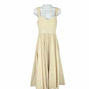 J. Crew Elegant Cream Midi Dress